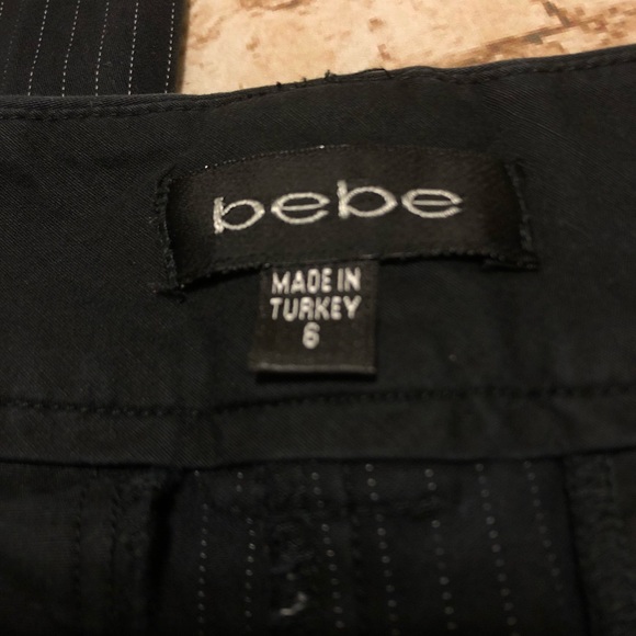 Bebe Pinstripe Dress Slacks / Trousers - Picture 7 of 8
